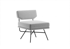 白色时尚单椅模型设计